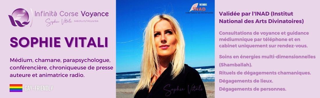 Sophie Vitali célèbre médium vous prédit l'avenir sur rendez-vous avec une consultation de voyance par téléphone